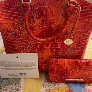 Brahmin Large Duxbury and Ady Wallet in Spicy